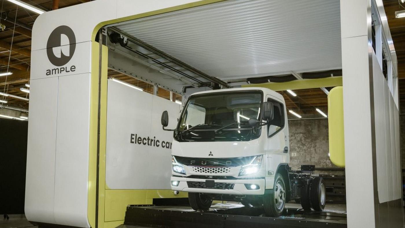 Nio ve CATL’a yanıt: Ample, elektrikli kamyonların bataryasını 5 dakikada değiştirecek