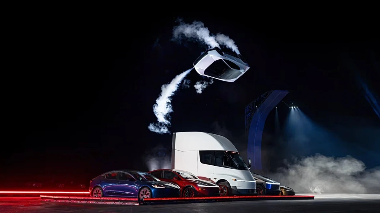 Elon Musk'ın Uçan Otomobil Gösterisi Yetmedi: Tesla Hisseleri Düşüşte