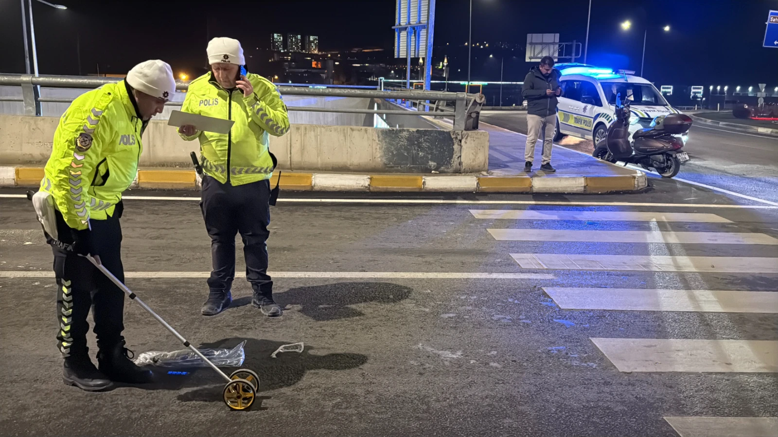 Karabük'te astsubay motosiklet kazasında ağır yaralandı