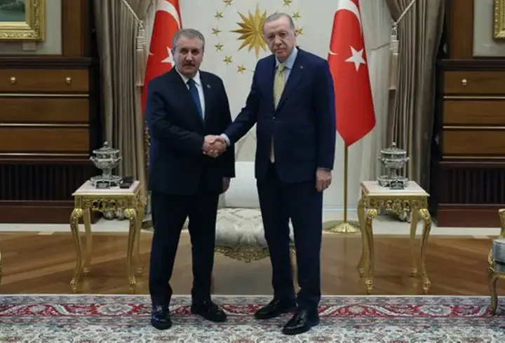 Cumhurbaşkanı Erdoğan, BBP lideri Destici'yi kabul etti