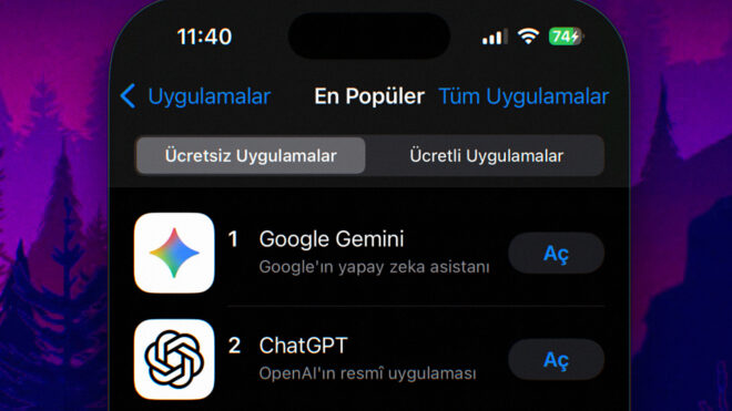 Gemini, Türkiye dahil birçok pazarda iOS’un en popüler ücretsiz uygulaması oldu