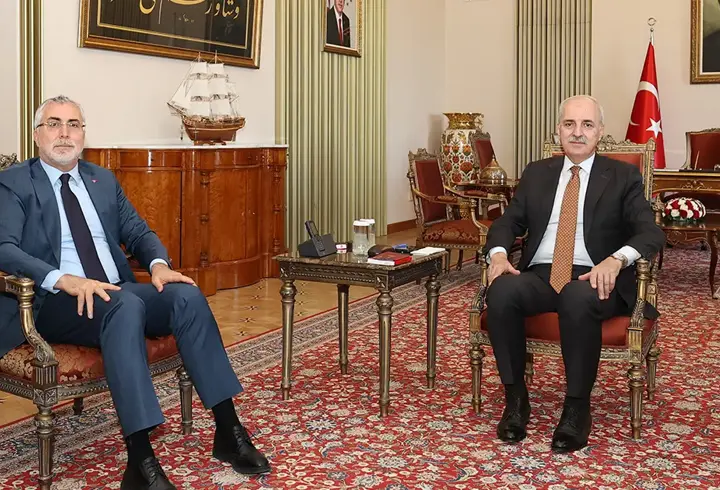 TBMM Başkanı Kurtulmuş, Bakan Işıkhan'ı kabul etti