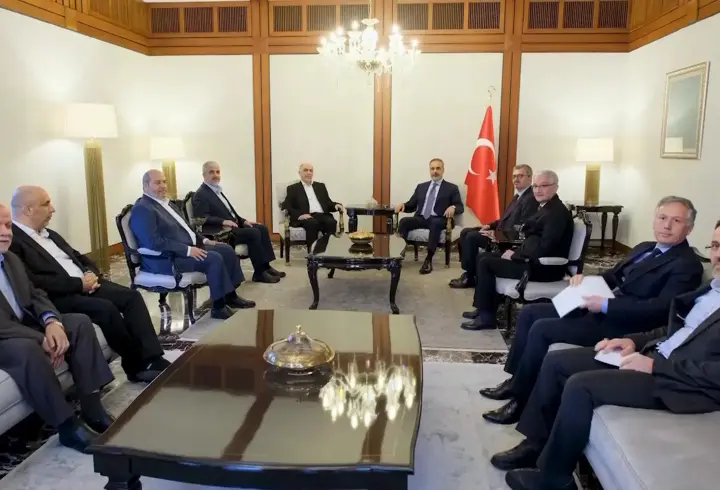 Hakan Fidan Hamas heyetiyle görüştü: Gazze'de ateşkes sağlanması çabaları ele alındı