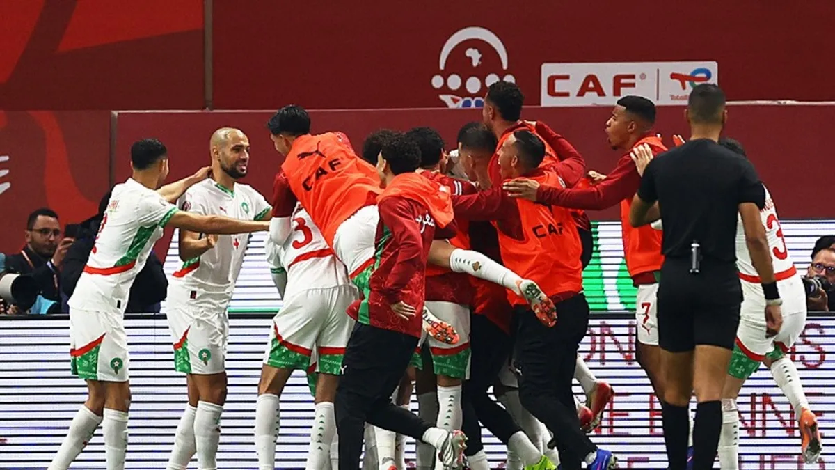 Ev sahibi Fas Afrika Kupası'nda yarı finale yükseldi!