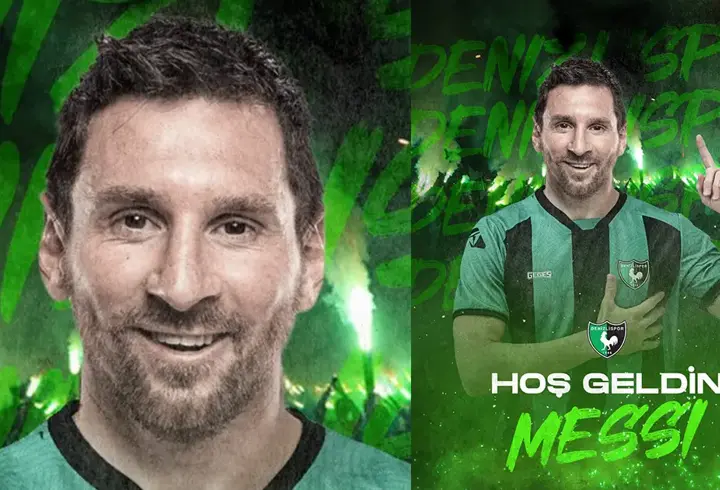 Denizlispor’dan 1 Nisan’da Lionel Messi şakası 
