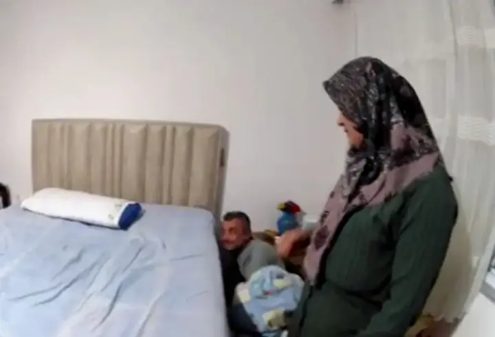 Firari hükümlü yorganın altında yakalandı