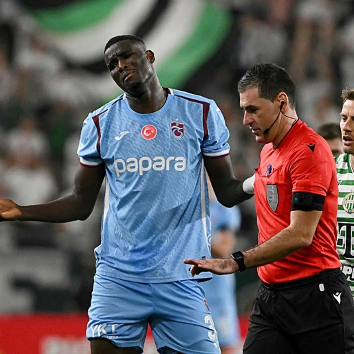 Trabzonspor 9 kişi kaldı! İşte o pozisyon