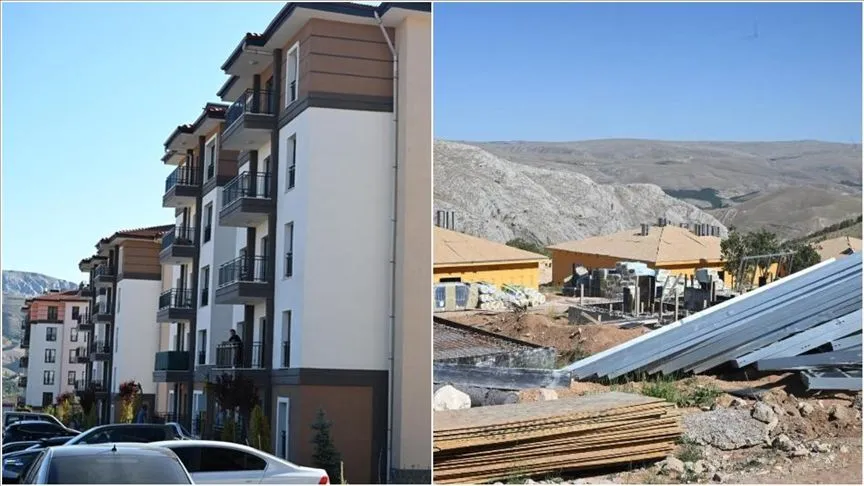 Malatya'da deprem konutları ve iş yerlerinin yapımı sürüyor