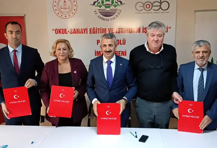 Edirne’de meslek lisesi öğrencilerine, OSB’de iş garantili staj imkanı