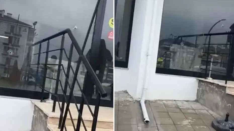 Bolu'da emlak ofisine kurşun yağmuru