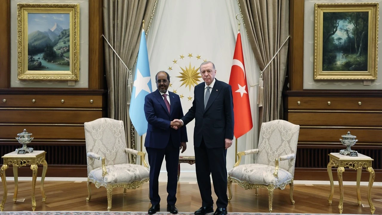 Cumhurbaşkanı Erdoğan, Somali Cumhurbaşkanı Mahmud'u kabul etti