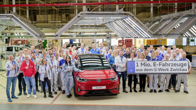 Volkswagen, Zwickau’daki fabrikasında bir milyonuncu elektrikli aracını üretti