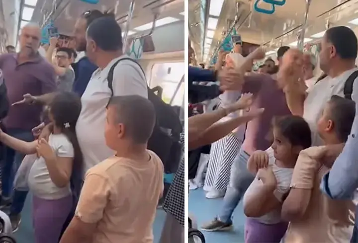 Marmaray'da iki çocuklu yolcunun burnunu kıran kişiler yakalandı