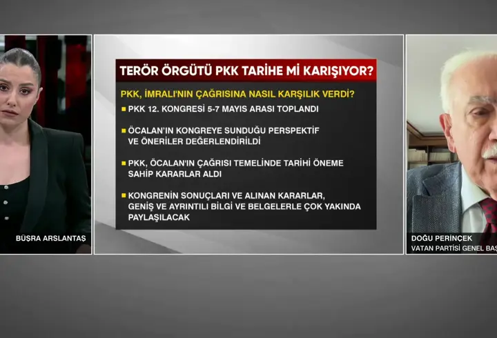 PKK TARİHE KARIŞIYOR MU? Perinçek: Basit bir silah bırakmadan bahsetmiyoruz