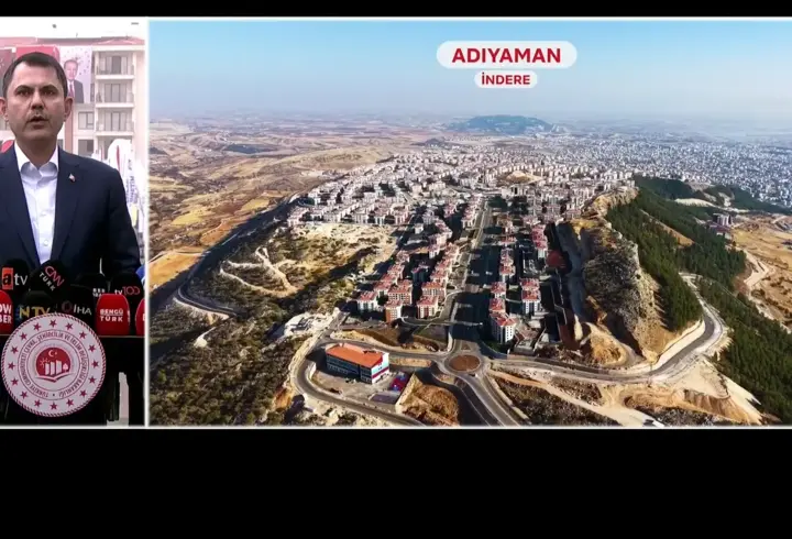 Bakan Kurum: Adıyaman'da 350 bin deprem konutu tamam
