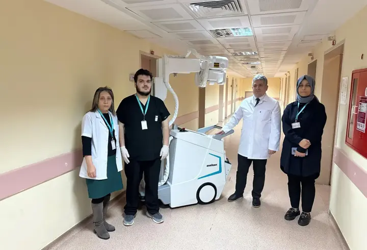 Yerli mobil dijital röntgen cihazı, Rize'de hizmete sunuldu