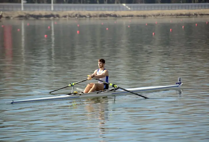Meriç Nehri'nde Türkiye Büyükler Kürek Şampiyonası başladı