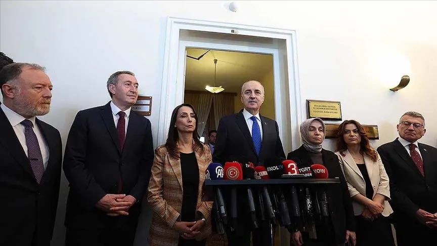TBMM Başkanı Kurtulmuş, DEM Parti TBMM Grubu'nu ziyaret etti