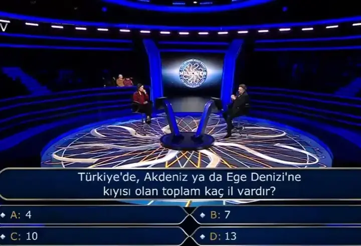 Türkiye'de Akdeniz ya da Ege Denizi'ne kıyısı olan toplam kaç il vardır?