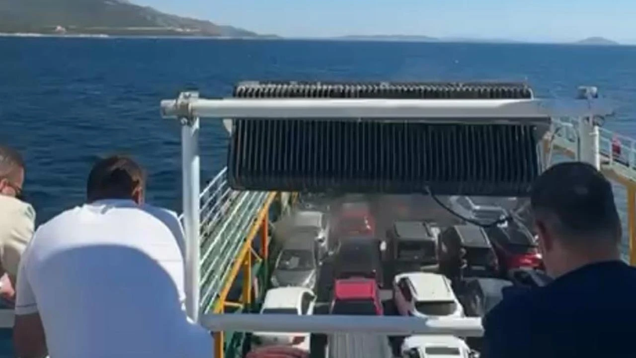 Marmara Denizi'nde korkutan anlar! 200 yolculu feribotta yangın çıktı
