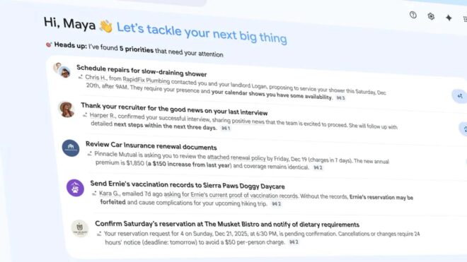 Gmail için Gemini’dan güç alan yeni yapay zeka özellikleri duyuruldu
