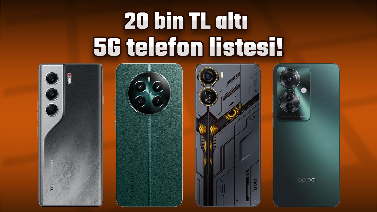 20.000 TL altı 5G telefonlar (2025)