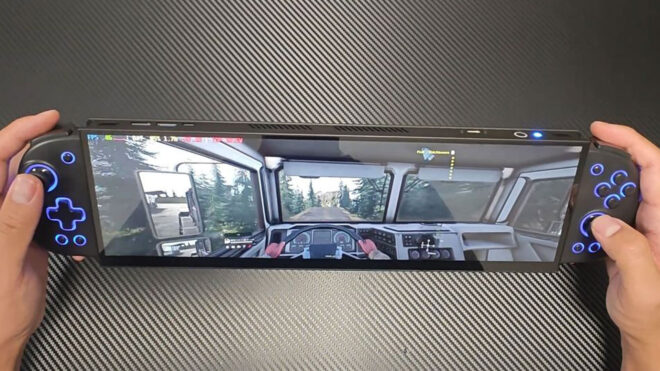 32:9 ekrana sahip ilginç bir el konsolu hazırlandı