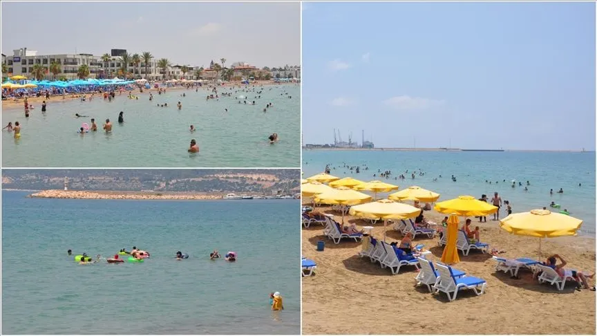 Mersin sahillerinde bayramın son günü hareketlilik yaşanıyor