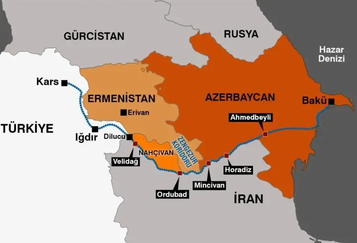 Zengezur Koridoru nerede, neden önemli? Zengezur Koridoru haritadaki yeri!