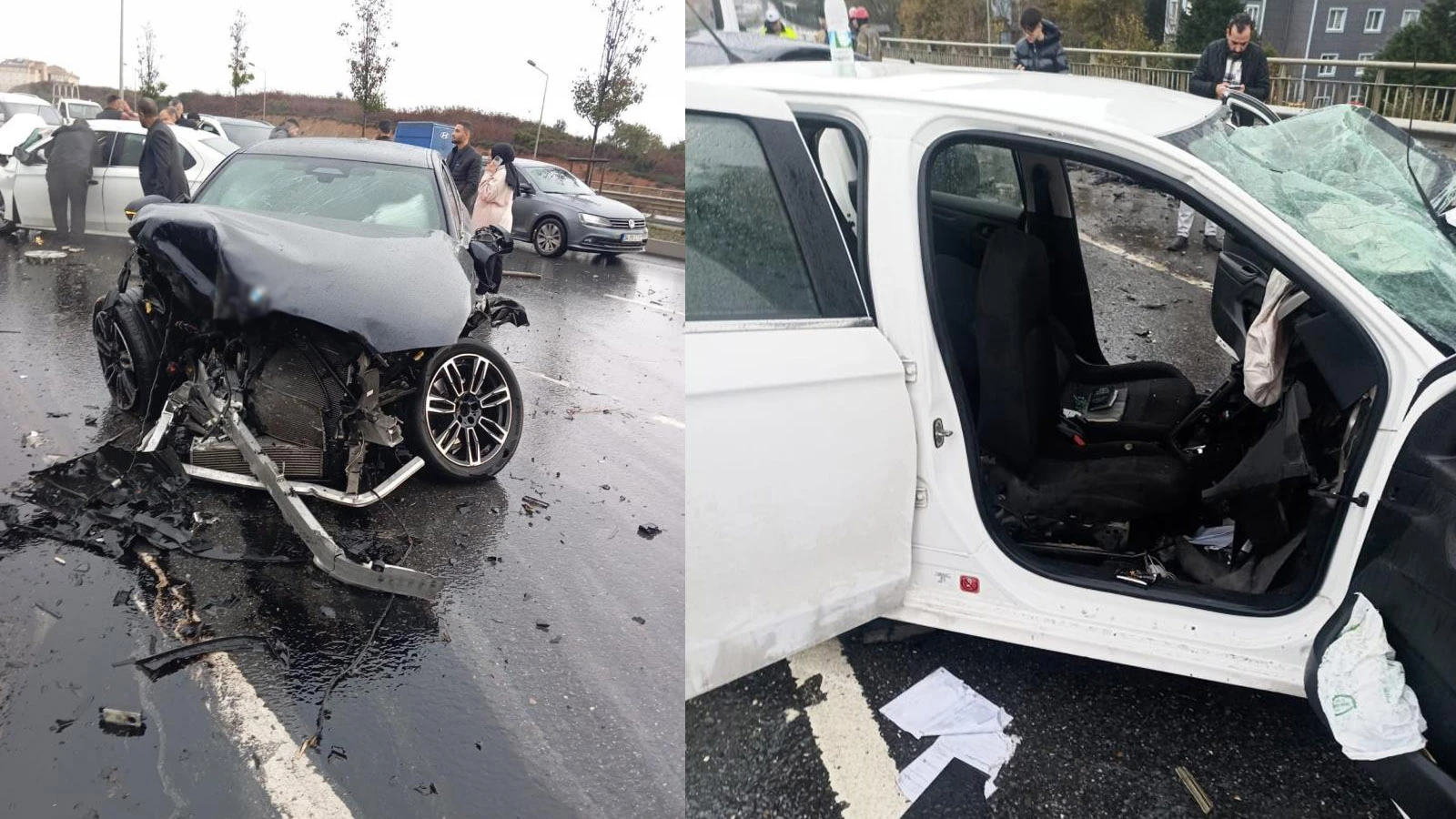 Başakşehir'deki feci kaza anne ile oğlunu hayattan kopardı