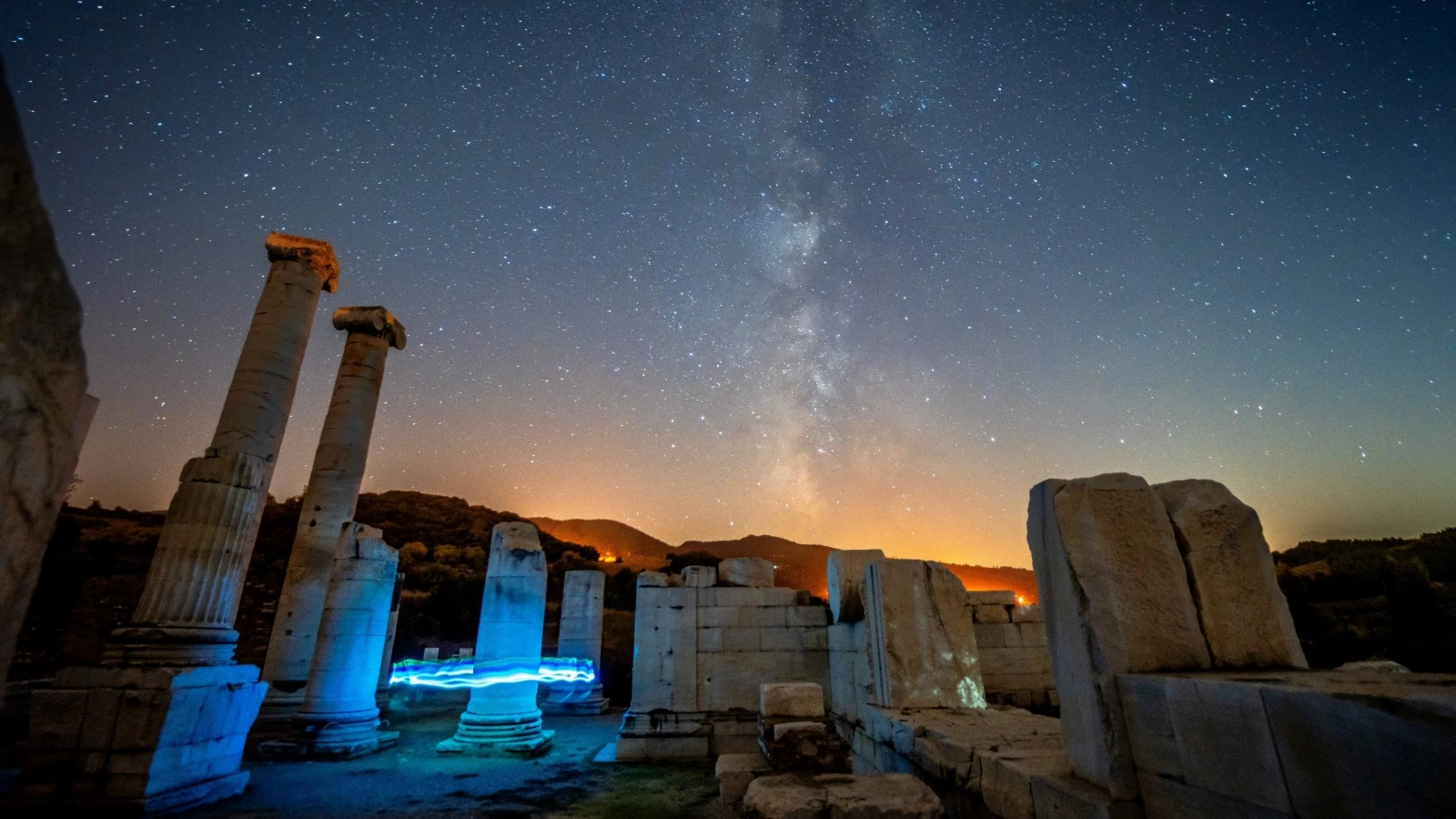 UNESCO mirası Sardes artık geceleri de gezilebilecek