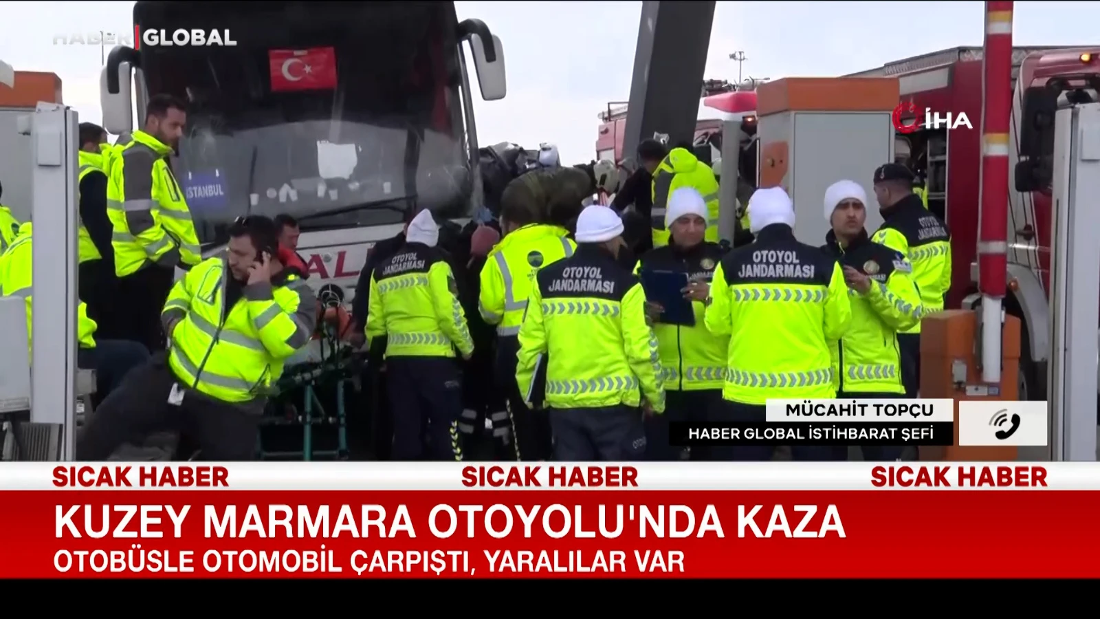 Kuzey Marmara Otoyolu'nda kaza! Yaralılar var