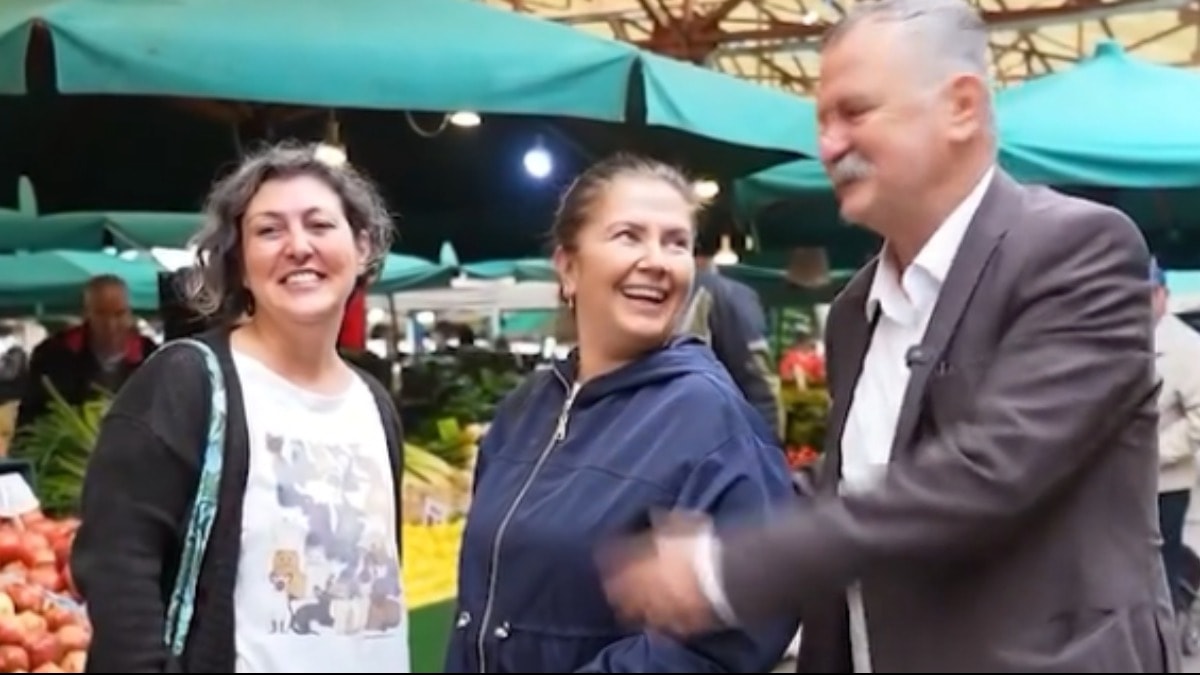 CHP liderinin eşi Didem Özel pazara çıktı! O anlar gündem oldu