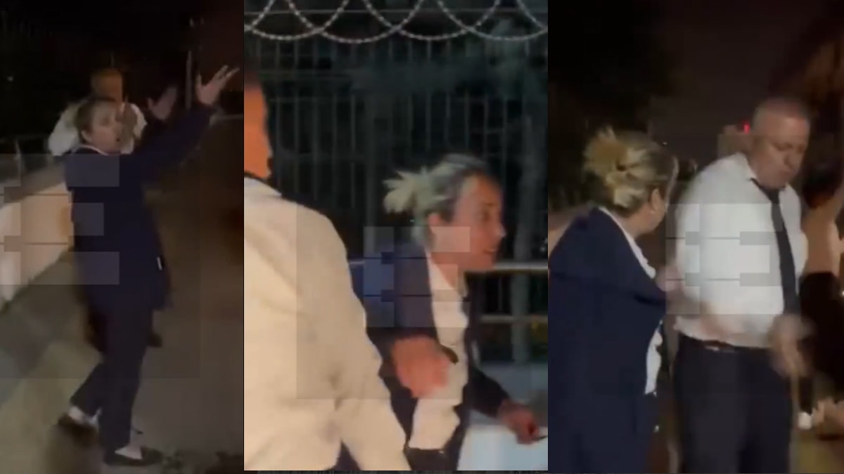 Yolcu otobüsünde skandal görüntüler: Kadın yolcuyu otobanda indirip darbettiler