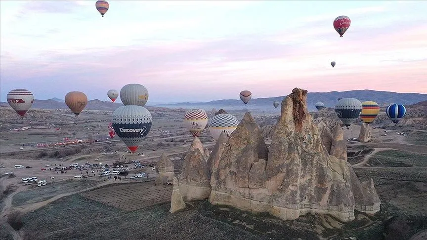 Kapadokya'da geçen yıl balon turlarına 754 bin 98 kişi katıldı