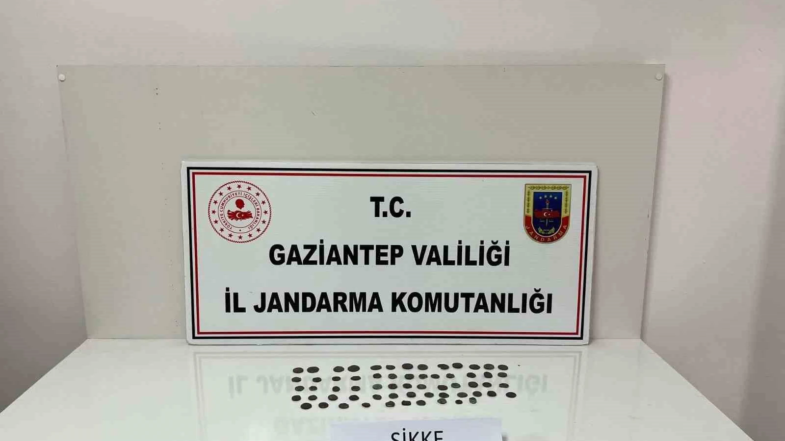 Gaziantep’te 62 adet sikke ele geçirildi: 1 gözaltı
