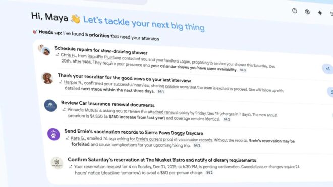 Google, Gmail’in “AI Inbox” sistemini AI Ultra abonelerine açtı