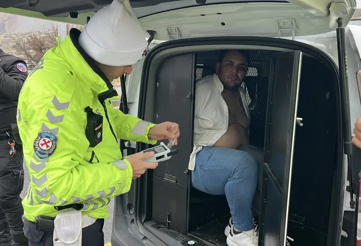 Polisten kaçan ehliyetsiz sürücü tutuklandı
