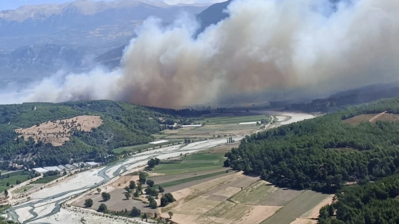 Muğla'da başlayıp Antalya'ya sıçrayan orman yangınına müdahale sürüyor