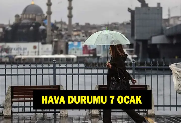 Yarın havalar nasıl olacak? 7 Ocak İstanbul Ankara ve İzmir hava durumu