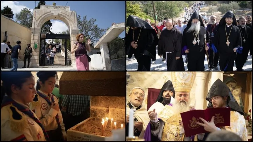 Suriye'nin İdlib ilinde 14 yıl aradan sonra Aziz Anna Kilisesi ibadete açıldı