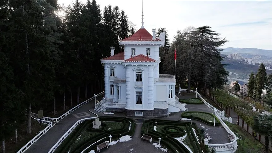 Trabzon'daki Atatürk Köşkü 2025'te 373 bin 920 ziyaretçiyi ağırladı