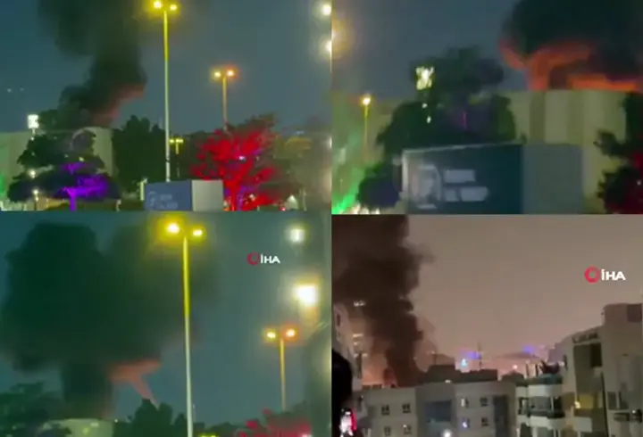 İran, Dubai'deki ABD Konsolosluğu'nu vurdu! O anlar böyle görüntülendi