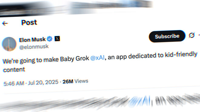 Elon Musk: “Grok için çocuklara özel bir sürüm gelecek”