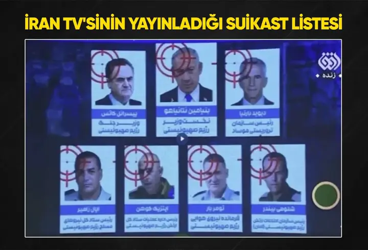 İran suikast listesi yayınladı: Netanyahu ve Üst Düzey yetkililer hedefte!