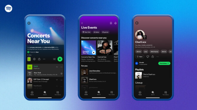 Spotify, “Yakınındaki Konserler” çalma listesini kullanıma sundu
