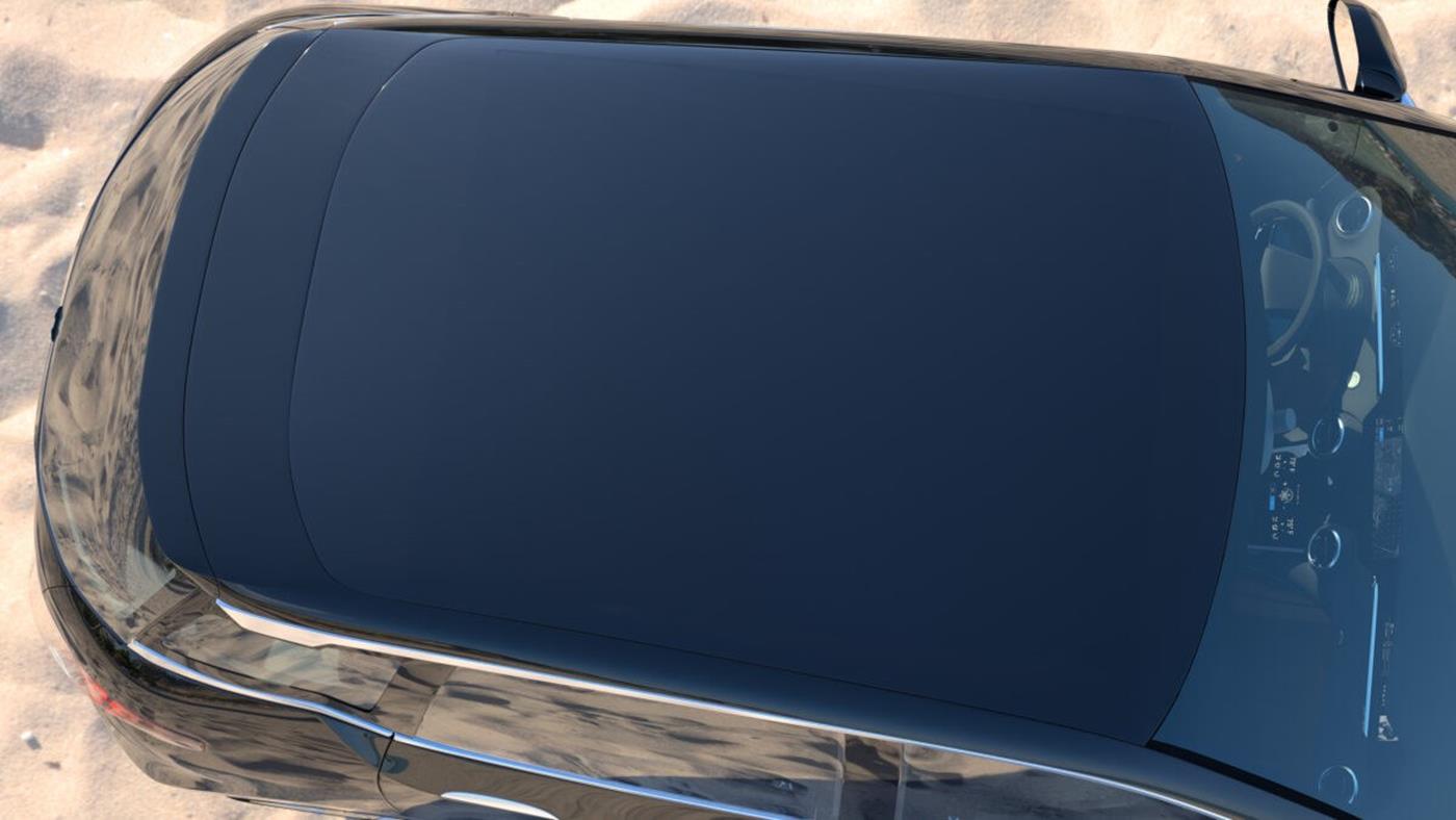 Otomobiller için güneş enerjili panoramik cam tavan üretildi