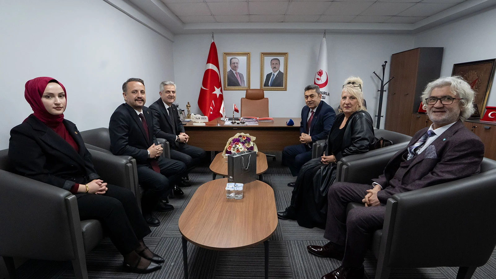 BBP Genel Merkezi'nde siyasi partiler arası bayramlaşma