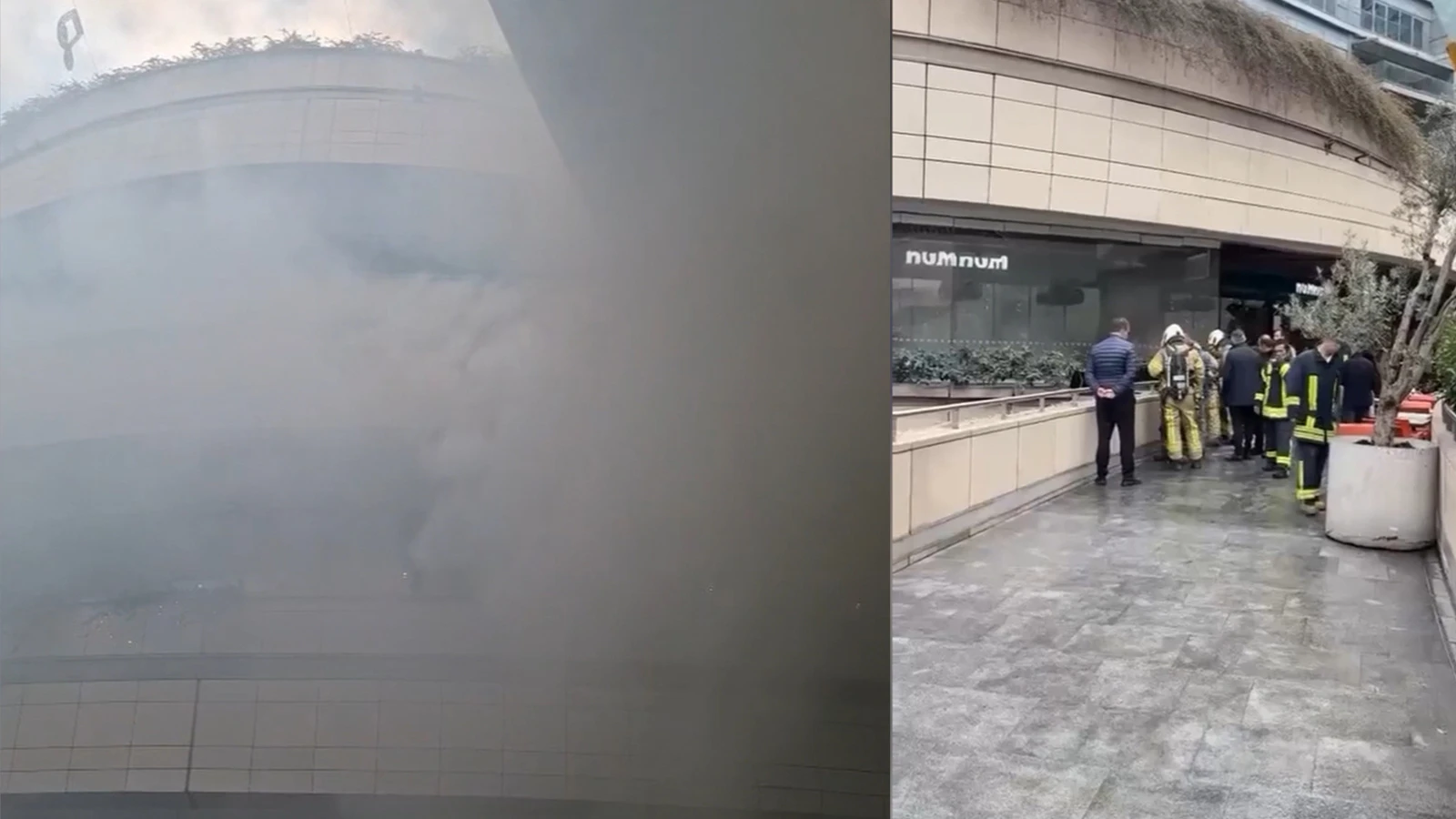 Şişli'de AVM yangını
