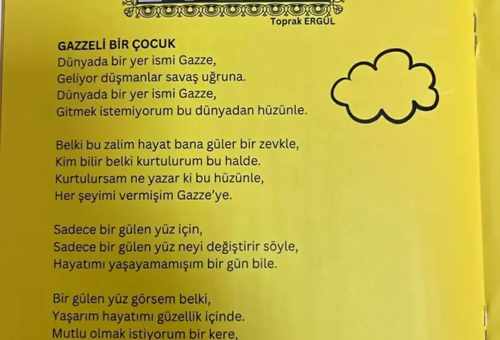 Manisa'da öğrencilerden Filistin temalı dergi